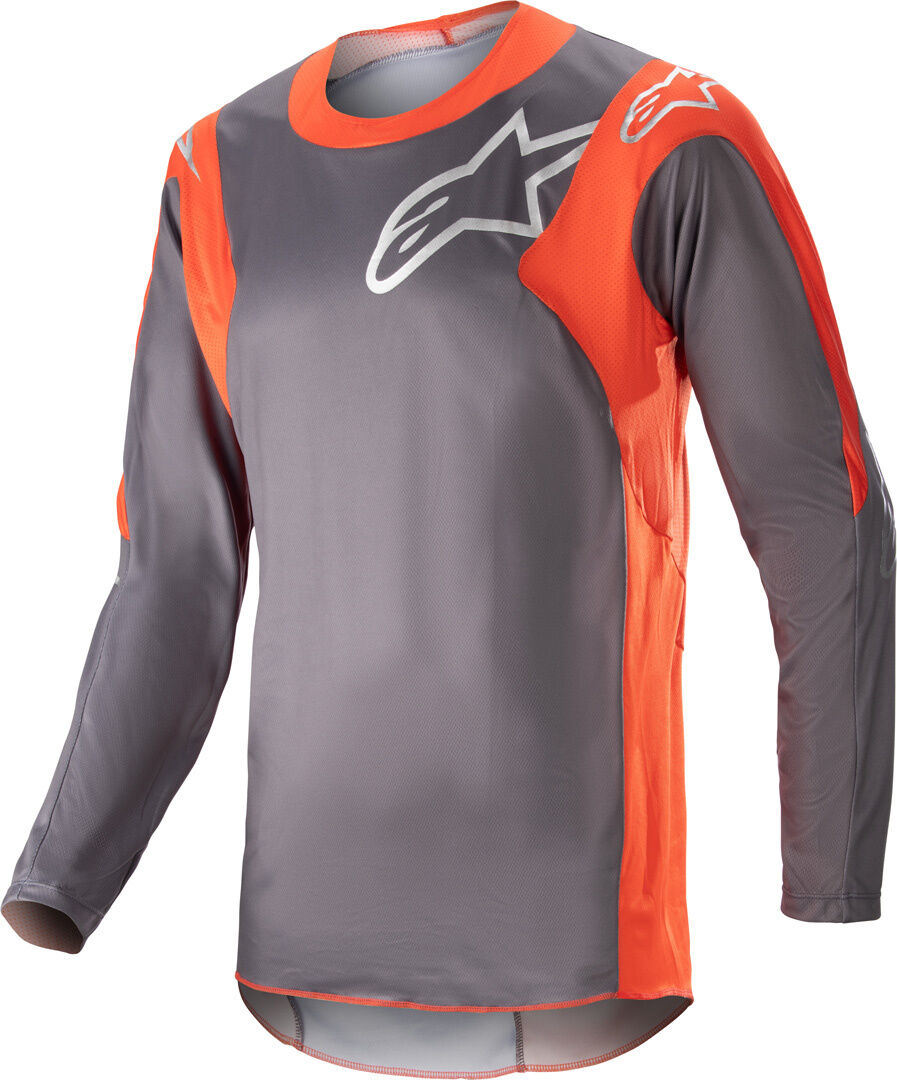 Alpinestars Racer Hoen Maillot de Motocross - Gris Naranja (S)