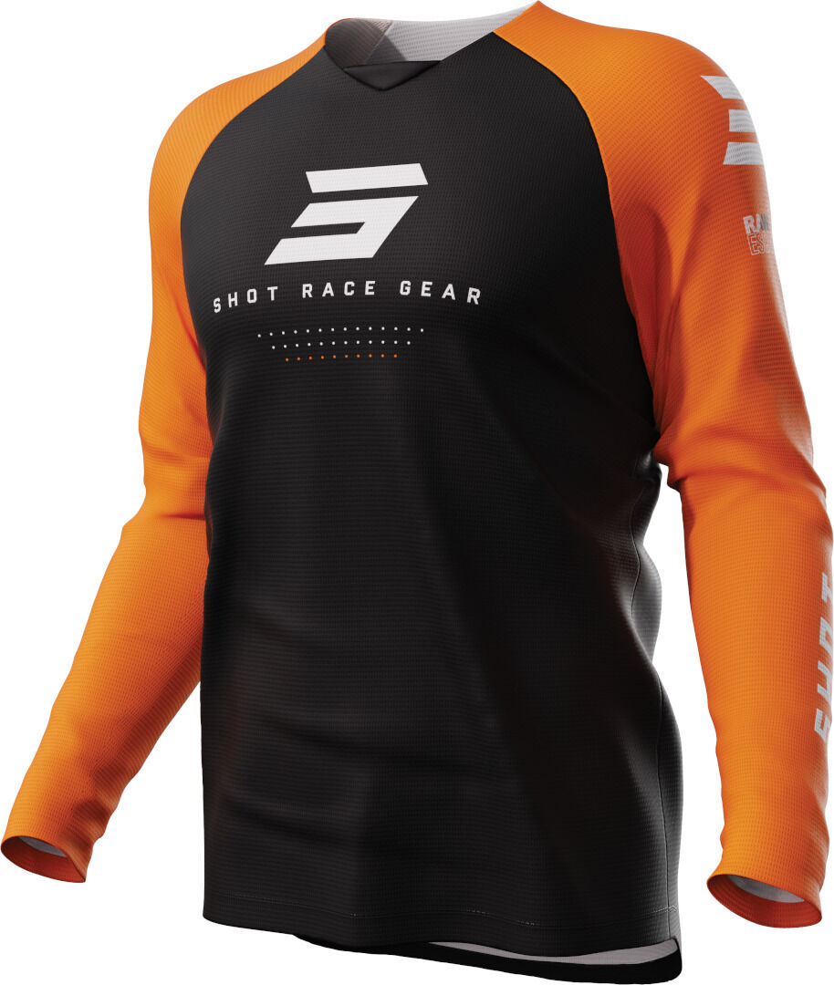 Shot Draw Escape Maillot de motocross - Negro Naranja (S)