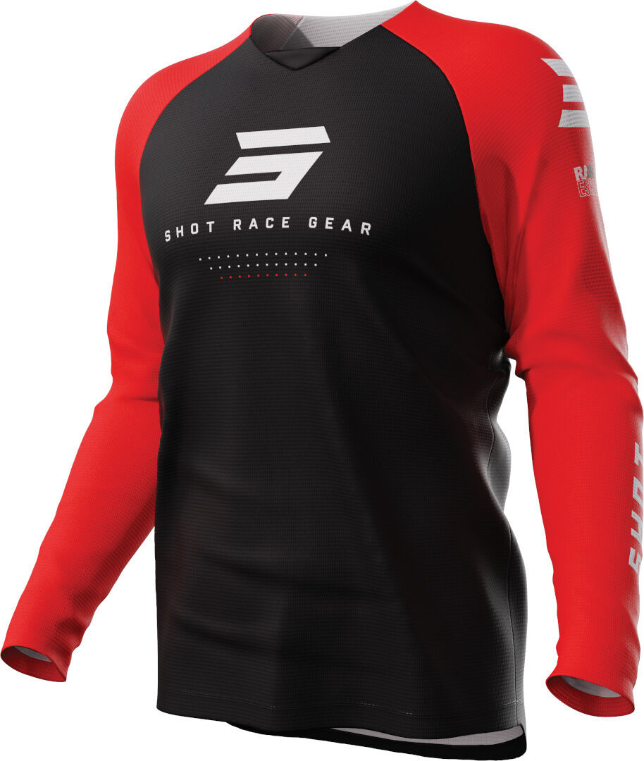 Shot Draw Escape Maillot de motocross - Negro Rojo