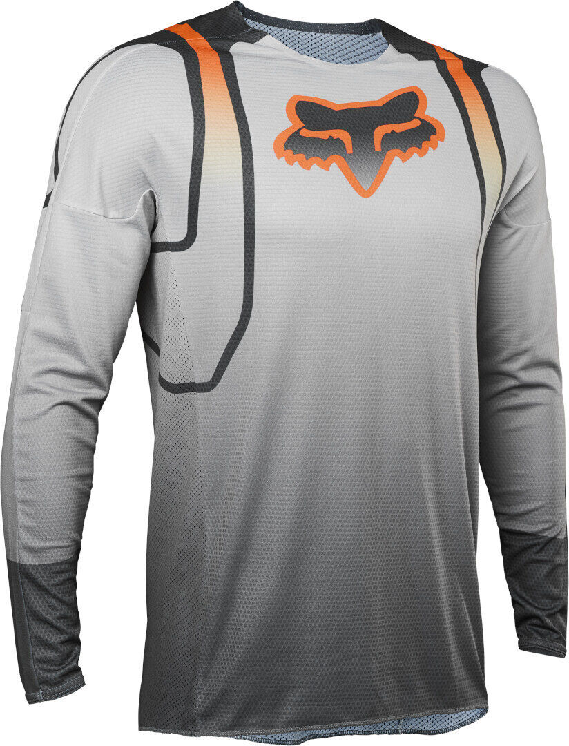 Fox 360 Vizen Maillot de Motocross - Gris Naranja (S)