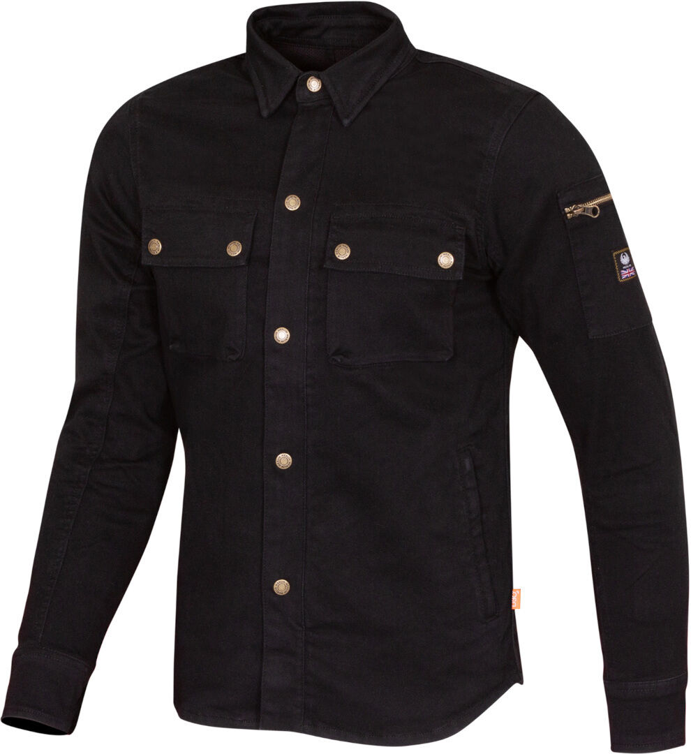 Merlin Brody D3O Camisa de motocicleta de una sola capa - Negro (L)