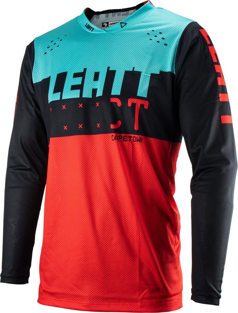 Leatt 4.5 Lite Maillot de Motocross - Negro Rojo Azul (XL)