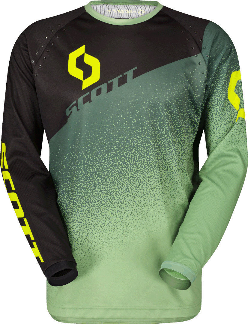 Scott 350 Dirt Evo 2023 Maillot de Motocross - Negro Verde (2XL)