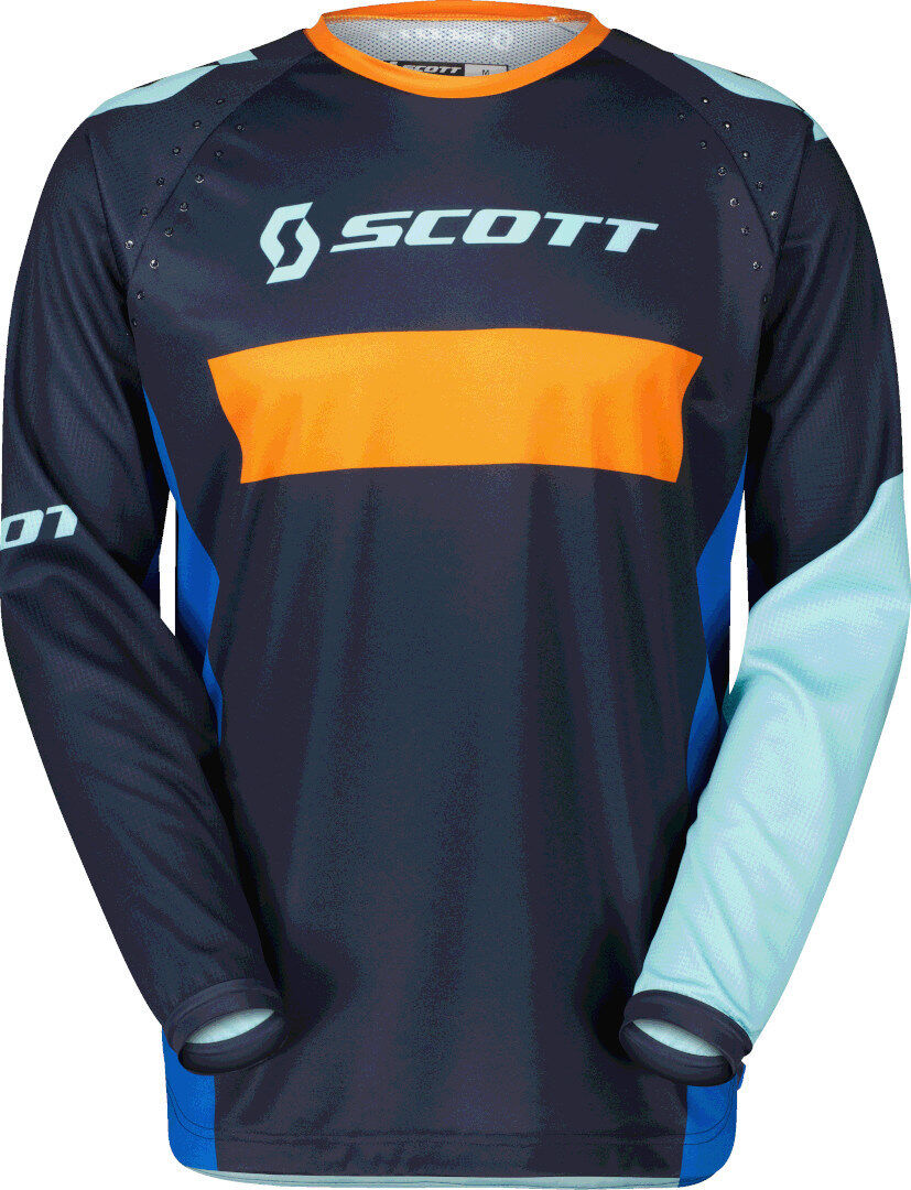 Scott 350 Race Evo 2023 Maillot de Motocross - Azul Naranja (L)