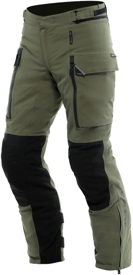 Dainese Hekla Absoluteshell Pro 20K D-Dry Pantalones textiles de motocicleta - Negro Verde (48)