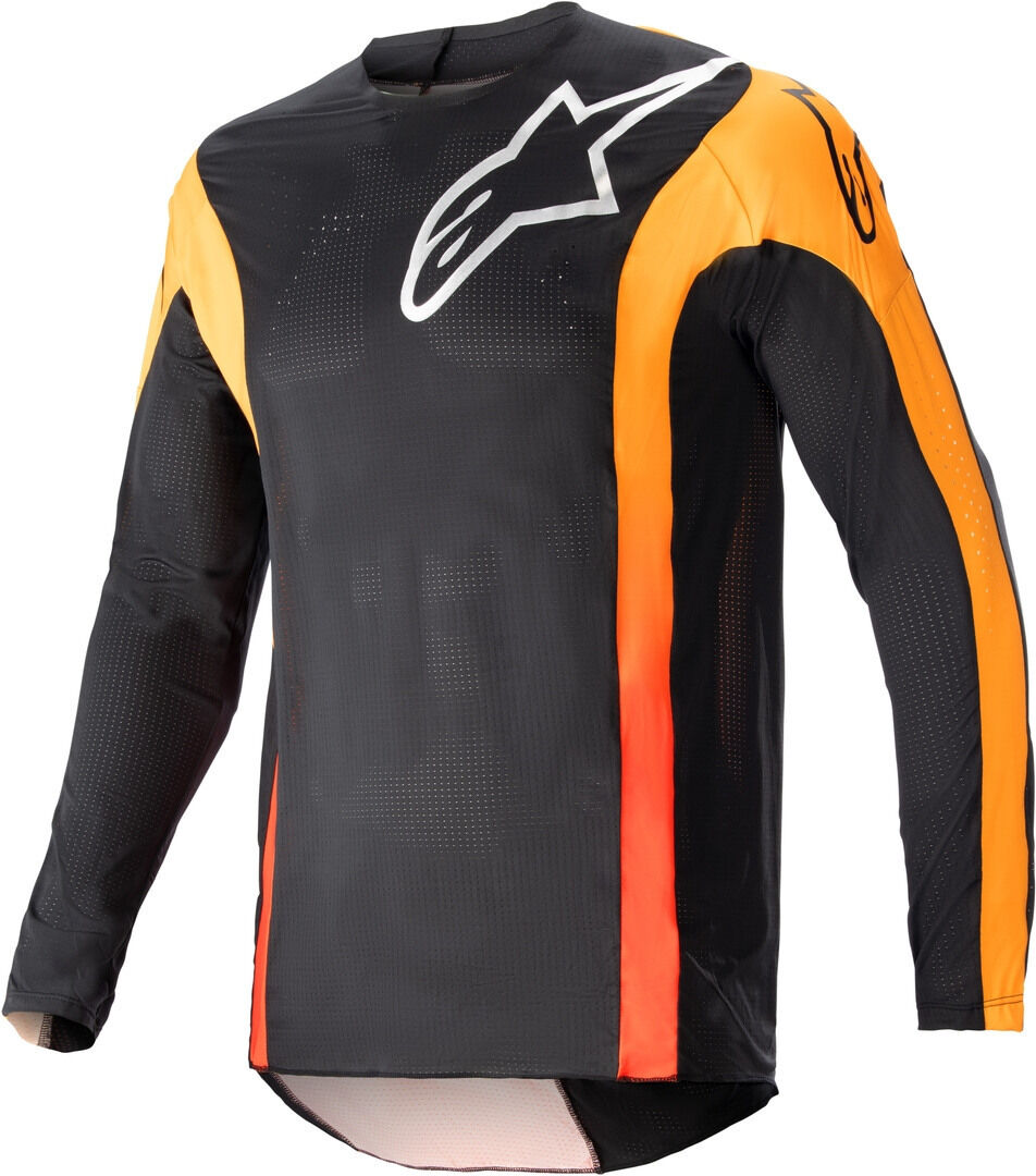 Alpinestars Techstar Sein Maillot de Motocross - Negro Naranja (2XL)