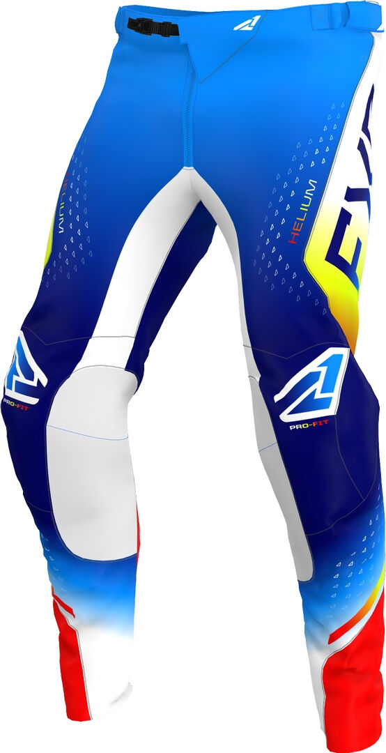 FXR Helium 2023 Pantalones de motocross - Blanco Rojo Azul (38)