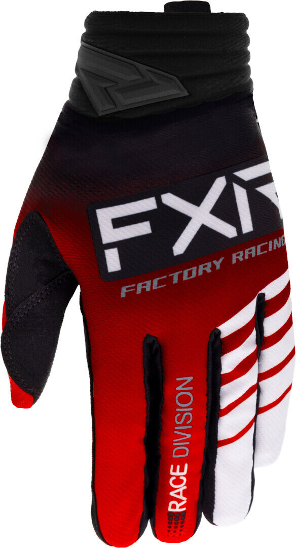 FXR Prime 2023 Guantes de motocross - Negro Rojo (S)