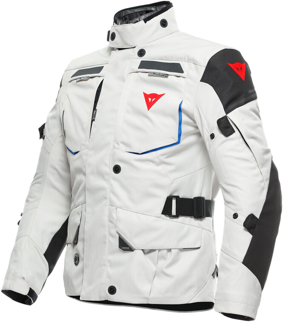 Dainese Splugen 3L D-Dry Chaqueta textil de motocicleta - Negro Blanco Azul (48)