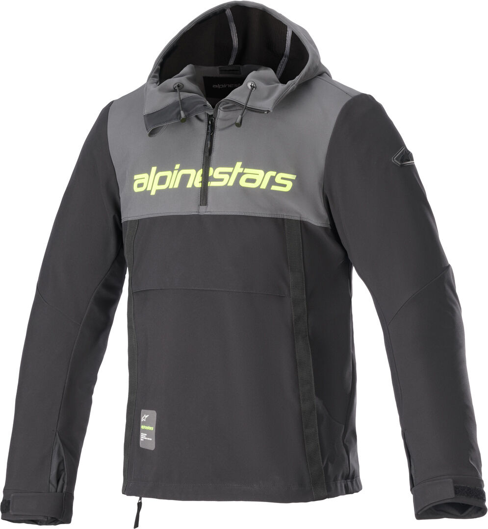 Alpinestars Sherpa Chaqueta textil de motocicleta - Negro Gris Amarillo (3XL)