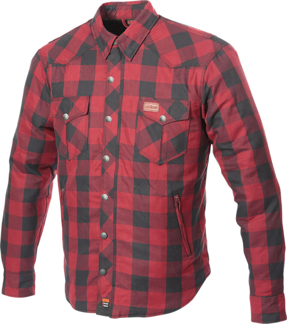 Büse Fairbanks Camisa de moto - Rojo (2XL)