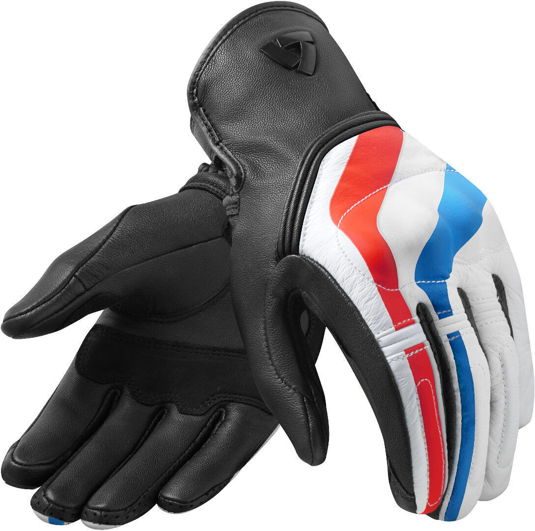 Revit Redhill guantes de motocicleta rojo/azul - Negro Rojo Azul (M)