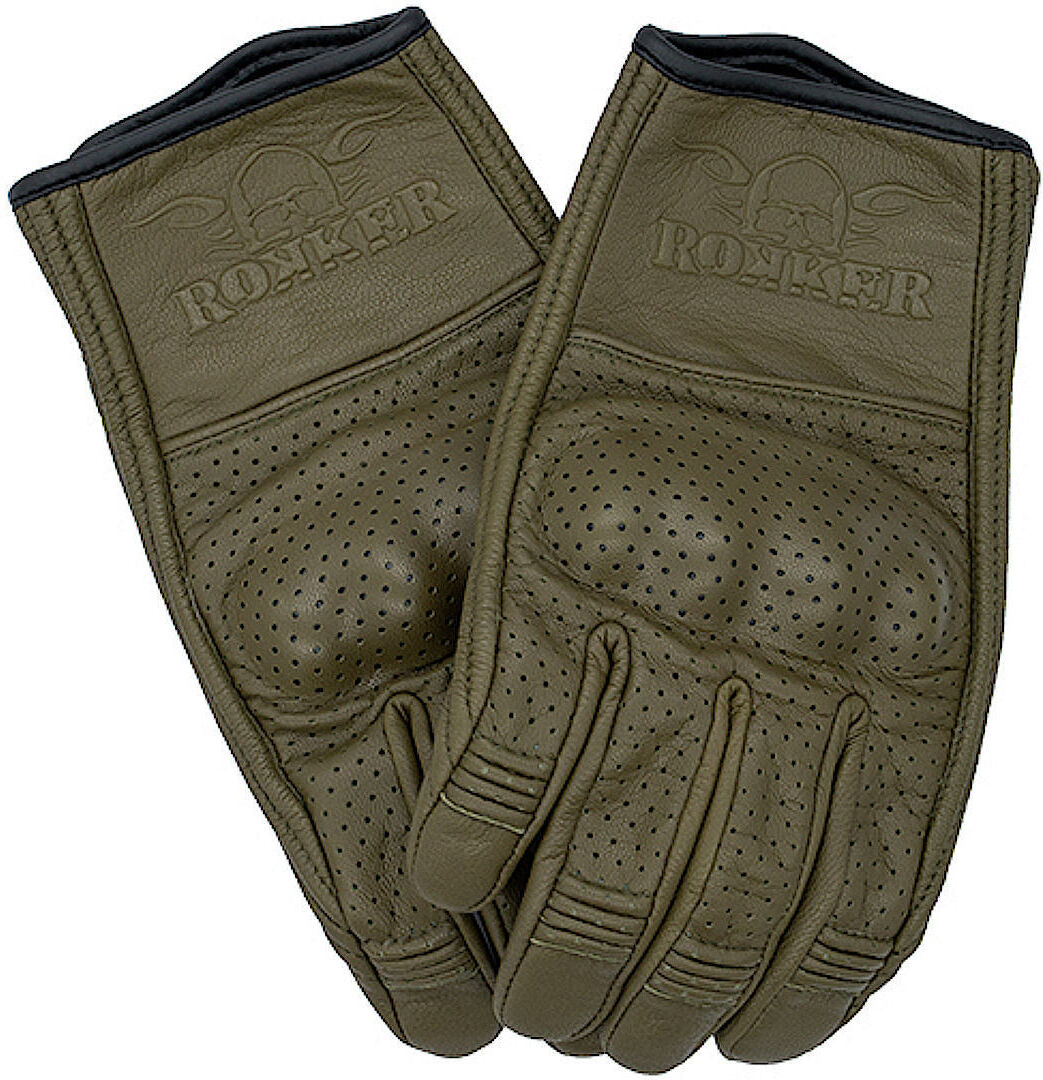 Rokker Tucson Guantes de moto perforados - Verde (XL)