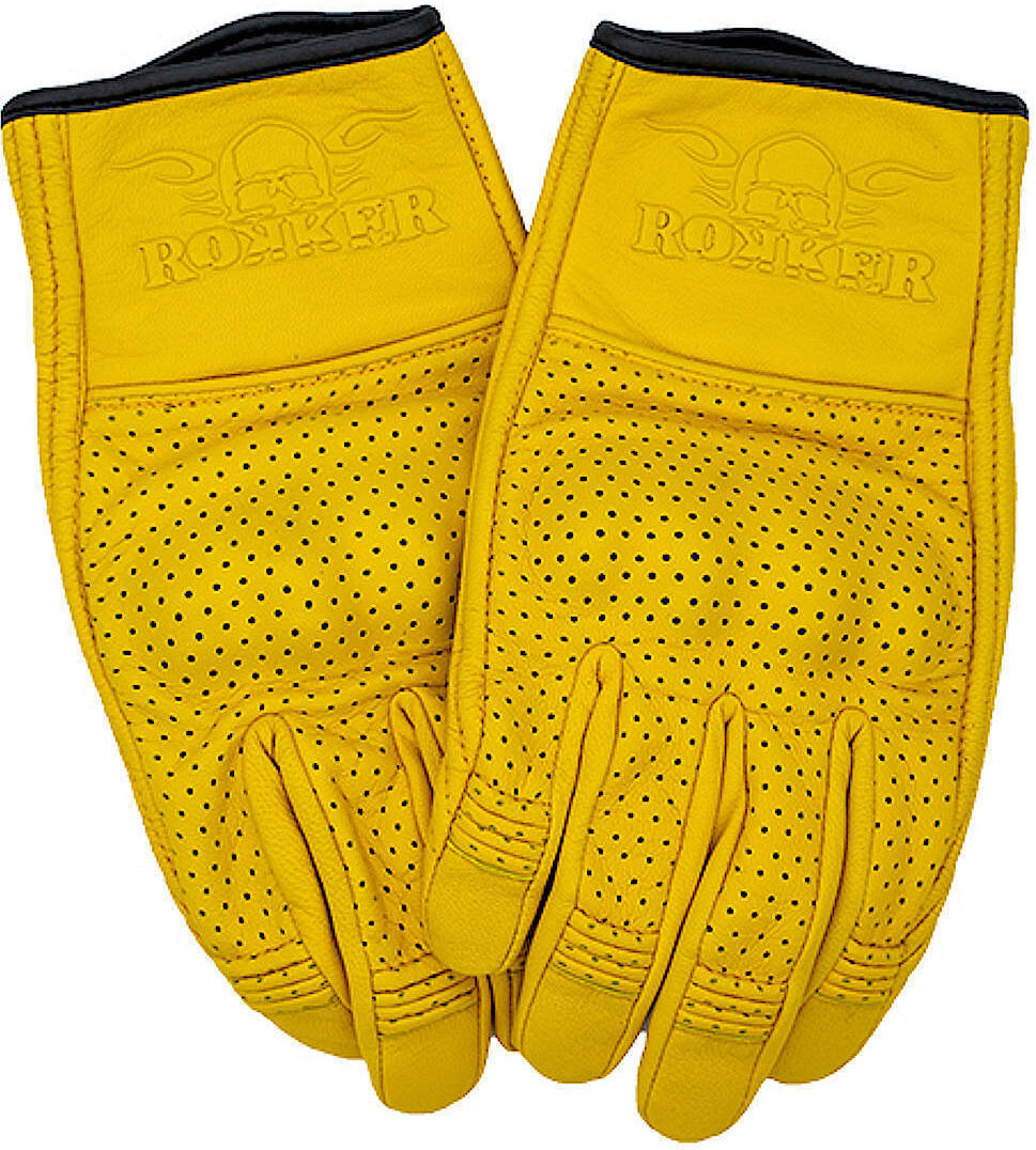 Rokker Tucson Guantes de moto perforados - Amarillo (3XL)