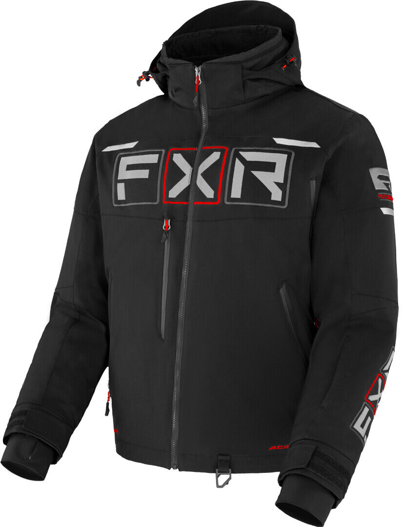 FXR Maverick 2-in-1 Chaqueta para moto de nieve - Negro Rojo (XL)