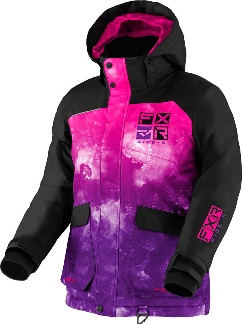 FXR Kicker Chaqueta para moto de nieve juvenil - Rosa Lila (40)