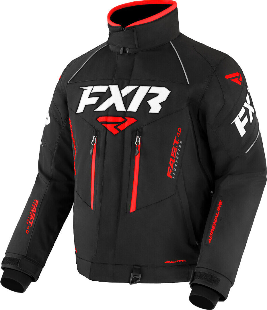 FXR Adrenaline 2-in-1 2023 Chaqueta para moto de nieve - Negro Rojo (L)