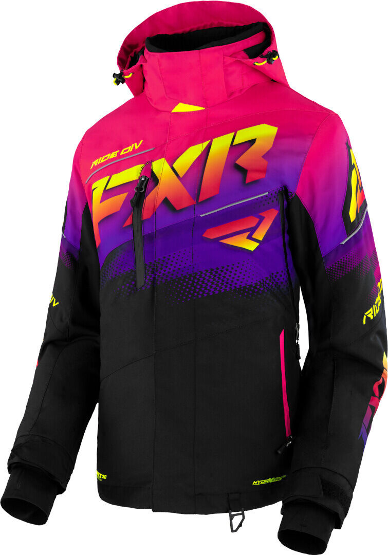 FXR Boost FX 2-in-1 2023 Chaqueta para motonieve para damas - Negro Rosa (3XL)