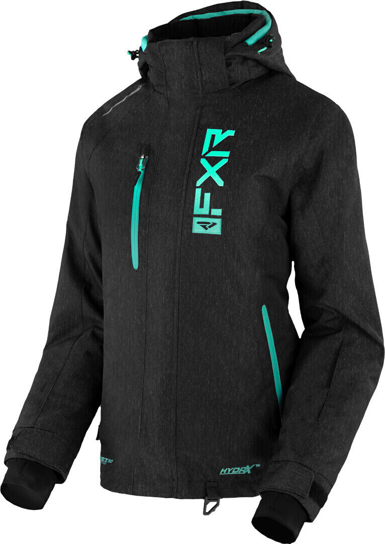 FXR Fresh 2023 Chaqueta para motonieve para damas - Negro Verde (36)