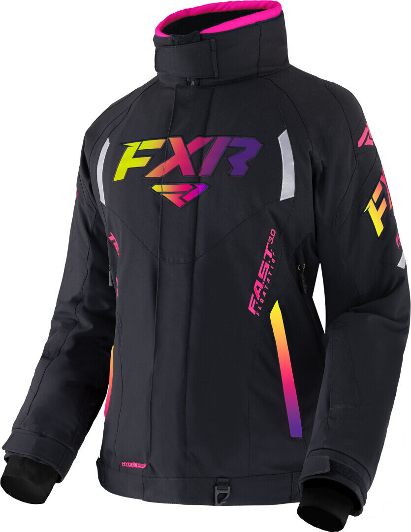 FXR Team FX Chaqueta para motonieve para damas - Negro Multicolor (3XL)