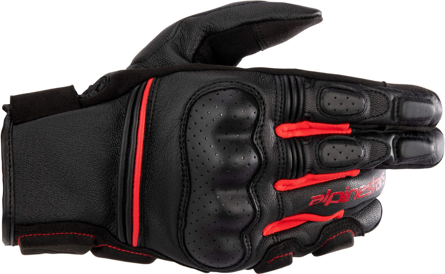 Alpinestars Phenom Guantes de motocicleta - Negro Rojo (3XL)