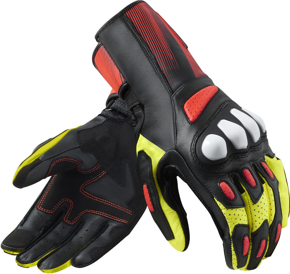 Revit Metis 2 Guantes de motocicleta - Negro Blanco Rojo (2XL)