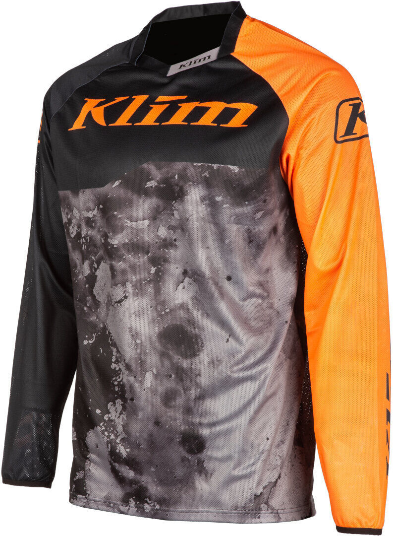 Klim XC Lite Corrosion 2023 Maillot de motocross - Negro Gris Naranja (S)