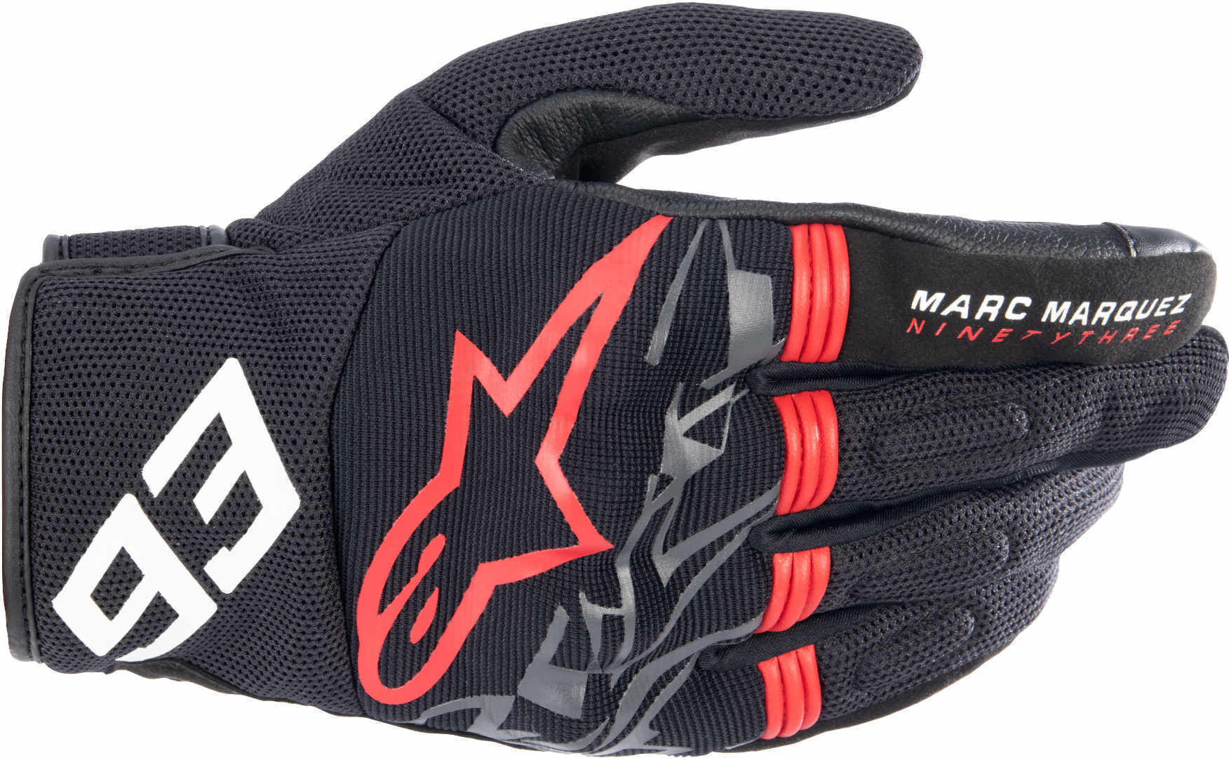 Alpinestars Losail V2 MM93 Guantes de motocicleta - Negro Gris Rojo (3XL)