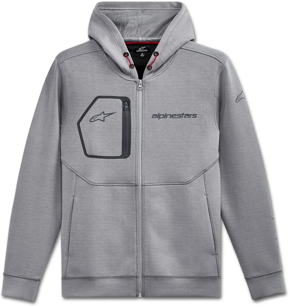 Alpinestars Convex Tech Fleece Sudadera con capucha con cremallera - Gris (XL)