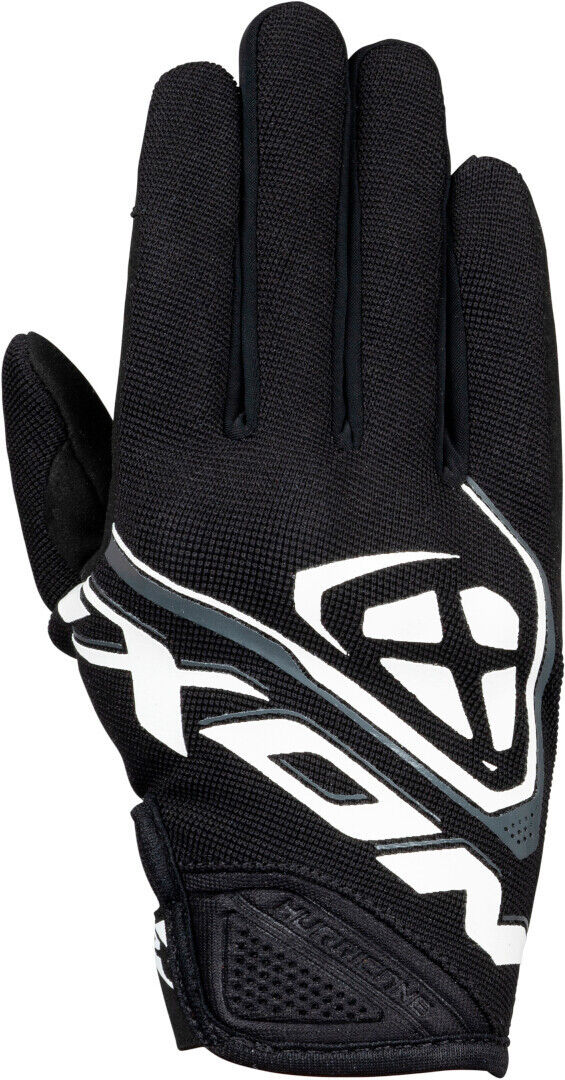 Ixon Hurricane Guantes de moto para niños - Negro Blanco (14 años)