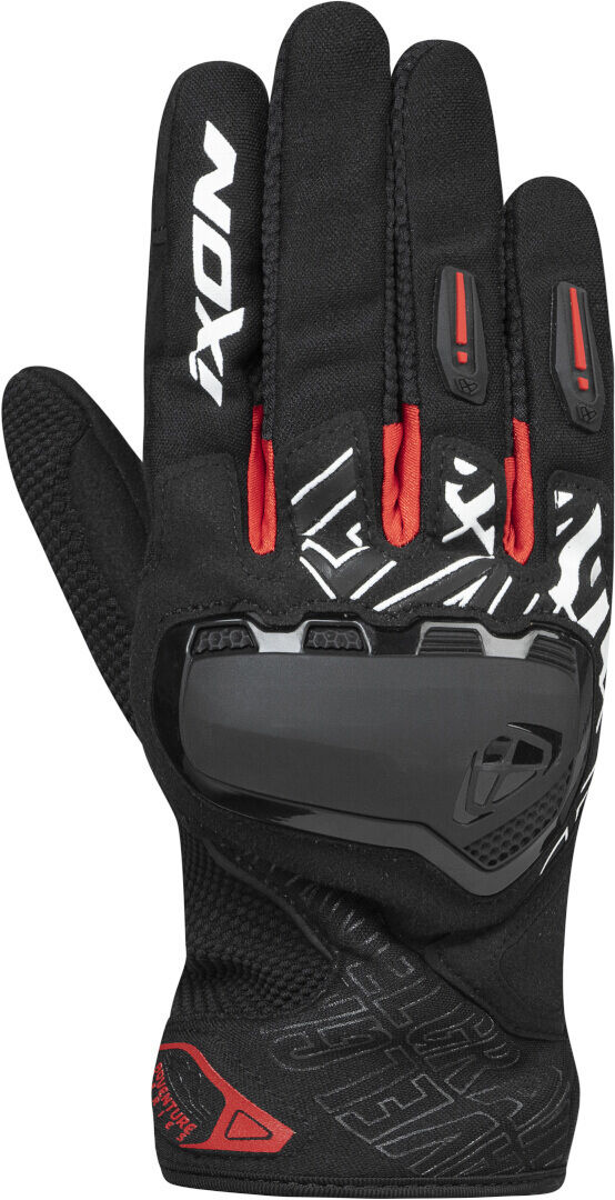 Ixon Gravel Guantes de motocicleta - Negro Rojo (S)