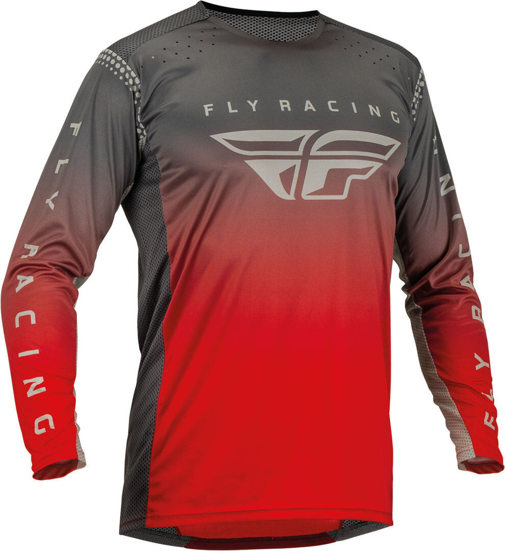 FLY Racing Lite 2023 Maillot de motocross - Gris Rojo