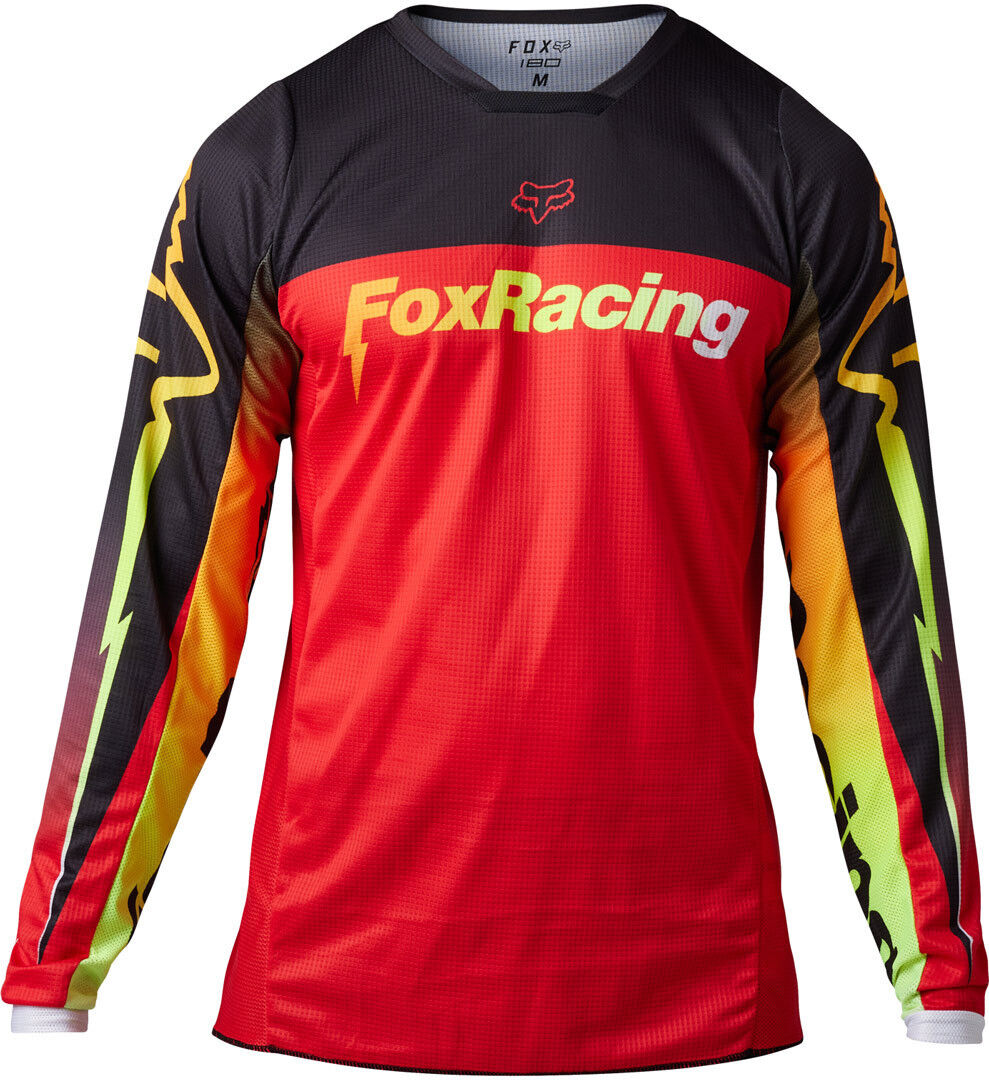 Fox 180 Statk Maillot de motocross - Rojo (XL)