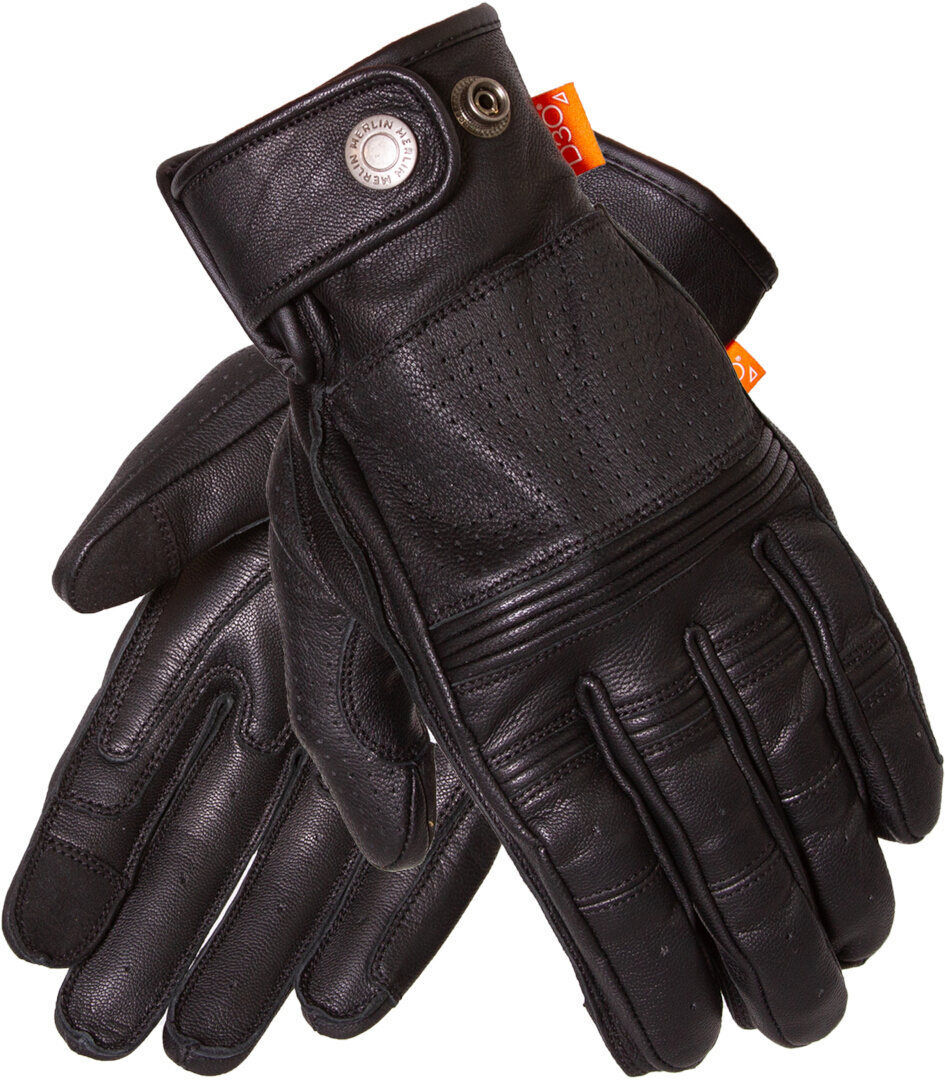 Merlin Leigh D3O Heritage Guantes de motocicleta - Negro (M)