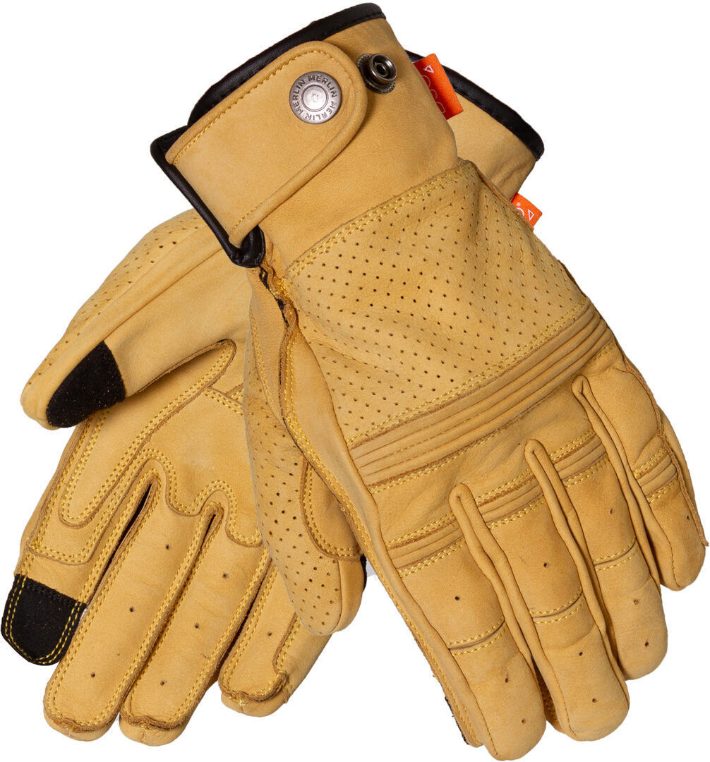 Merlin Leigh D3O Heritage Guantes de motocicleta - Amarillo (S)