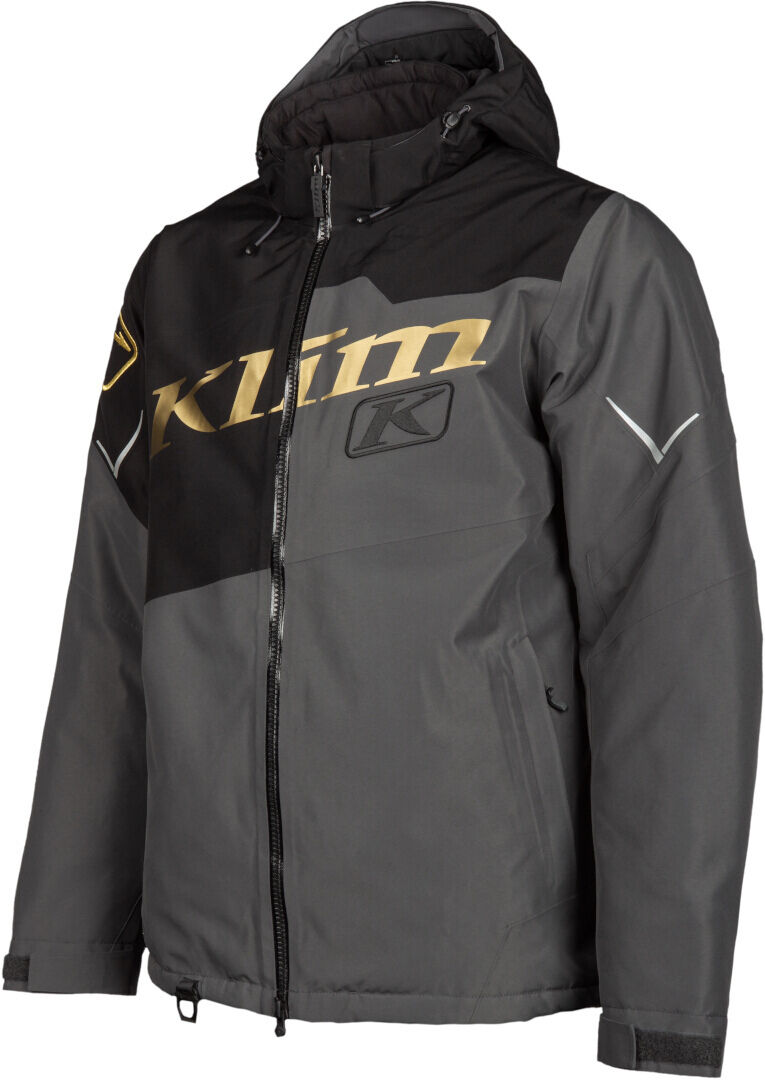 Klim Instinct 2022 Chaqueta para moto de nieve - Negro Gris Oro (XL)