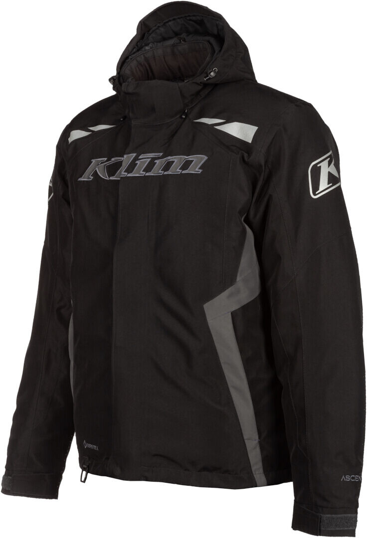 Klim Rift Chaqueta para moto de nieve - Negro Gris (S)
