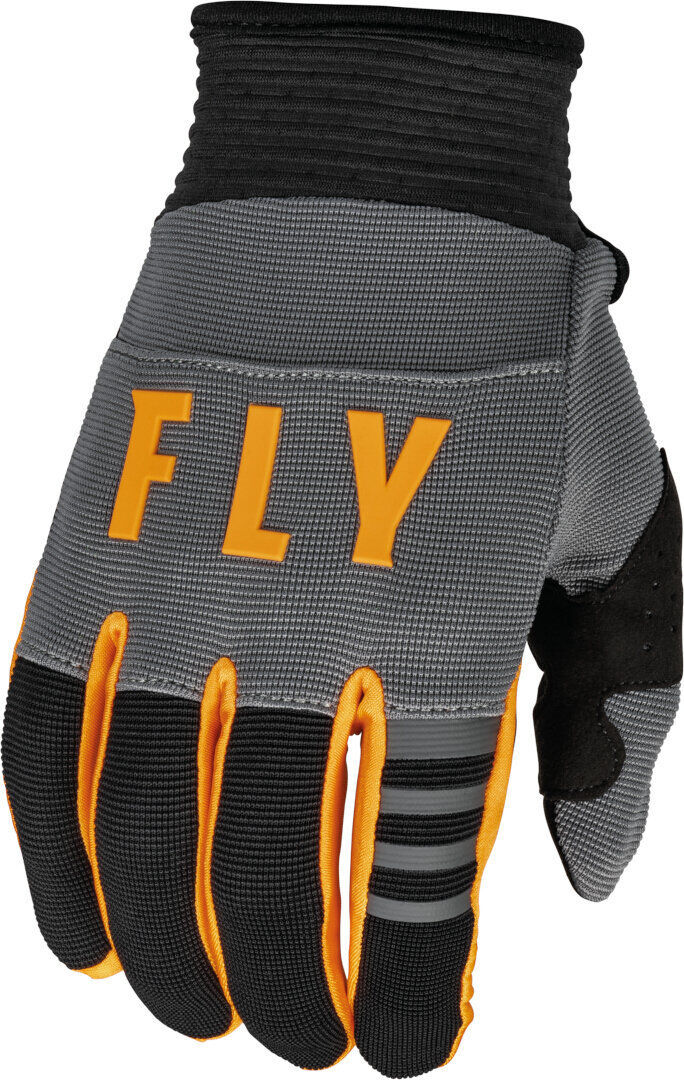 FLY Racing F-16 2023 Youth Guantes de motocross - Negro Gris Naranja (S)