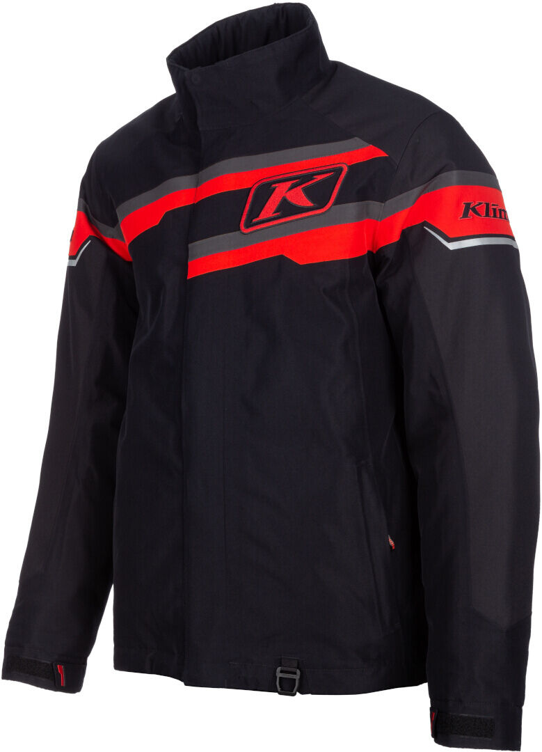 Klim ate 2022 Chaqueta para moto de nieve - Negro Rojo (XL)