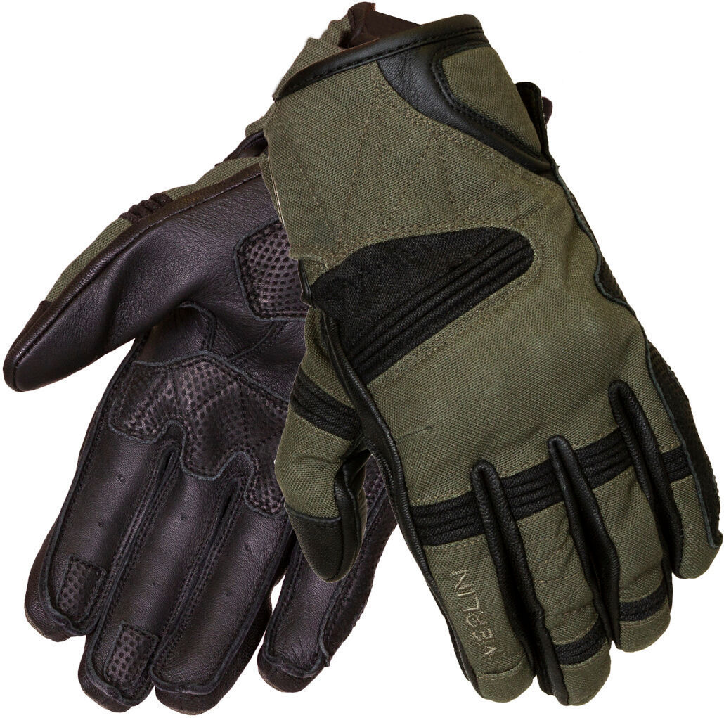 Merlin Mahala Raid D3O Ladies Guantes de motocicleta - Negro Verde Marrón Beige