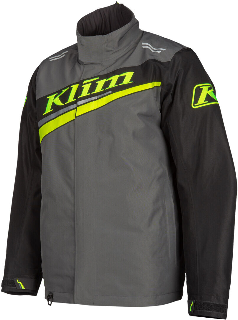 Klim Kaos Chaqueta para moto de nieve - Negro Gris Amarillo (L)