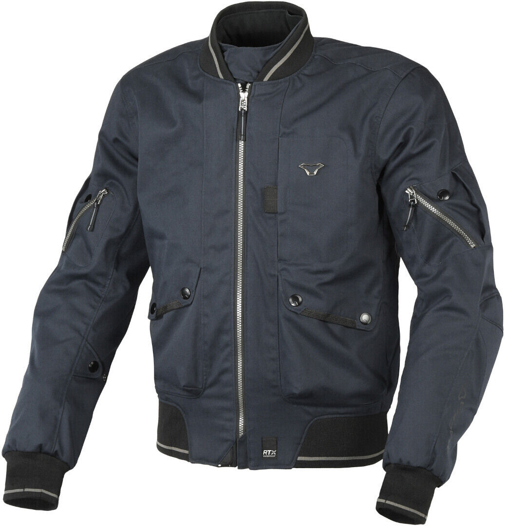 Macna Bastic 2023 chaqueta textil impermeable para motocicletas - Azul (2XL)