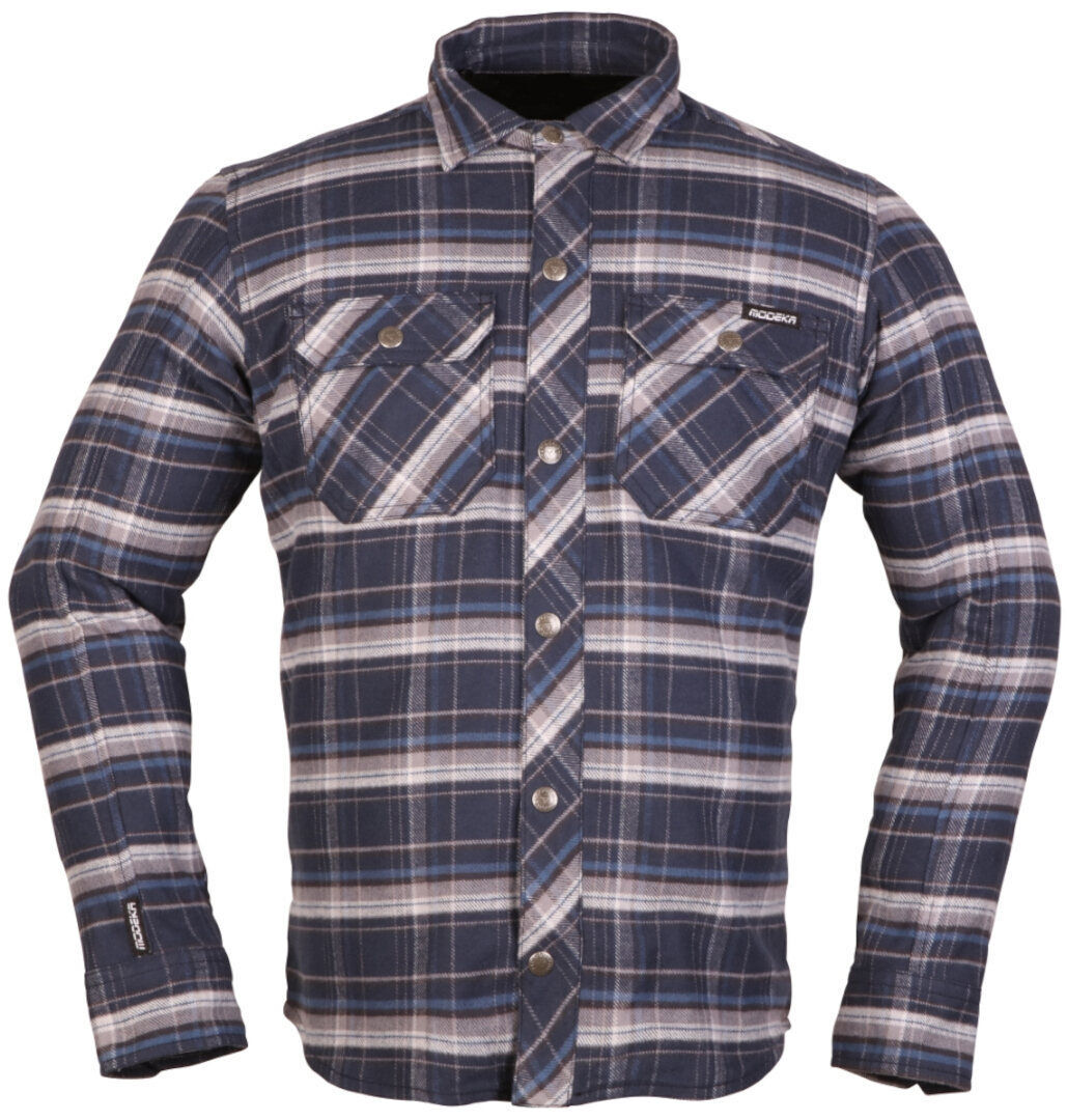 Modeka Nooner Camisa de moto - Azul Beige (M)