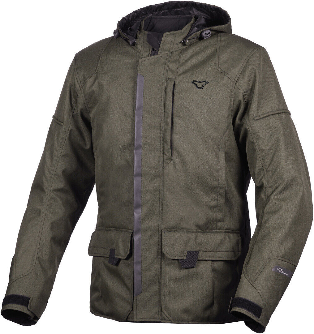 Macna Mondo chaqueta textil impermeable para motocicletas - Verde (S)