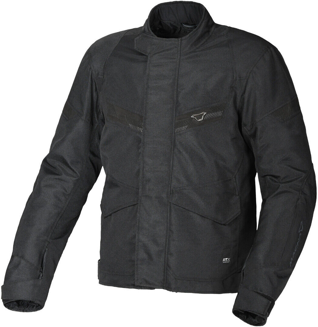 Macna Raptor chaqueta textil impermeable para motocicletas - Negro (S)