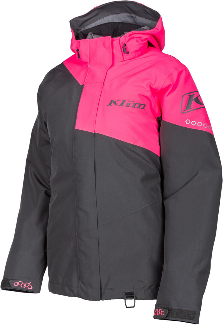 Klim Fuse Chaqueta para motonieve para damas - Gris Rosa (S)