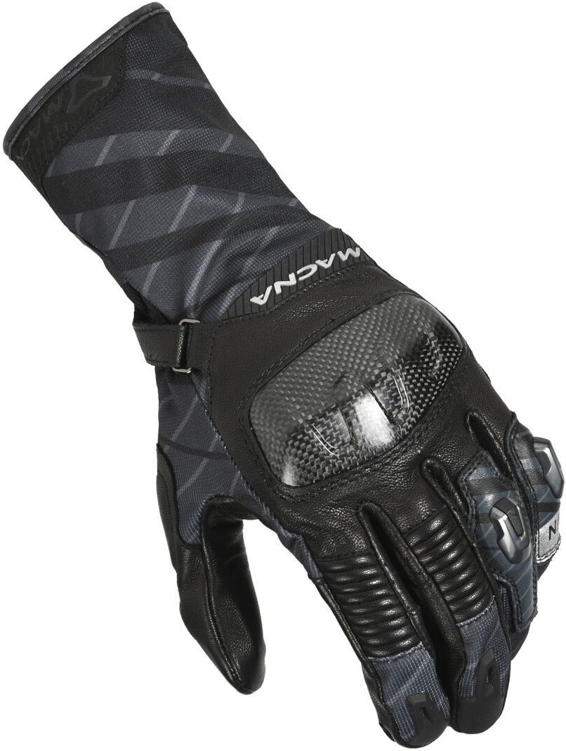 Macna Krown Guantes de moto perforados - Negro Gris (S)