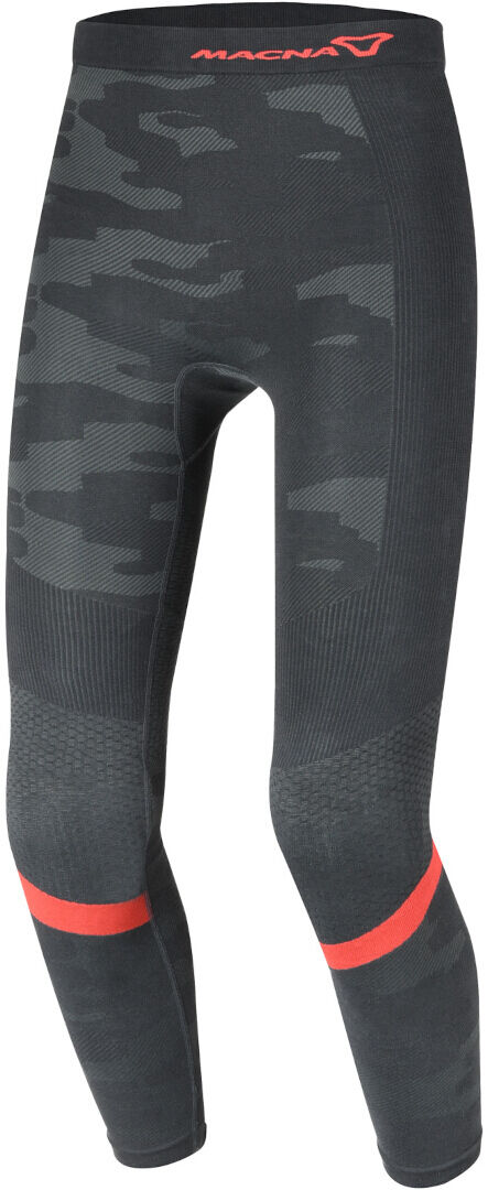 Macna Base Layer All-Season Pantalones funcionales - Negro Gris Rojo (L XL)