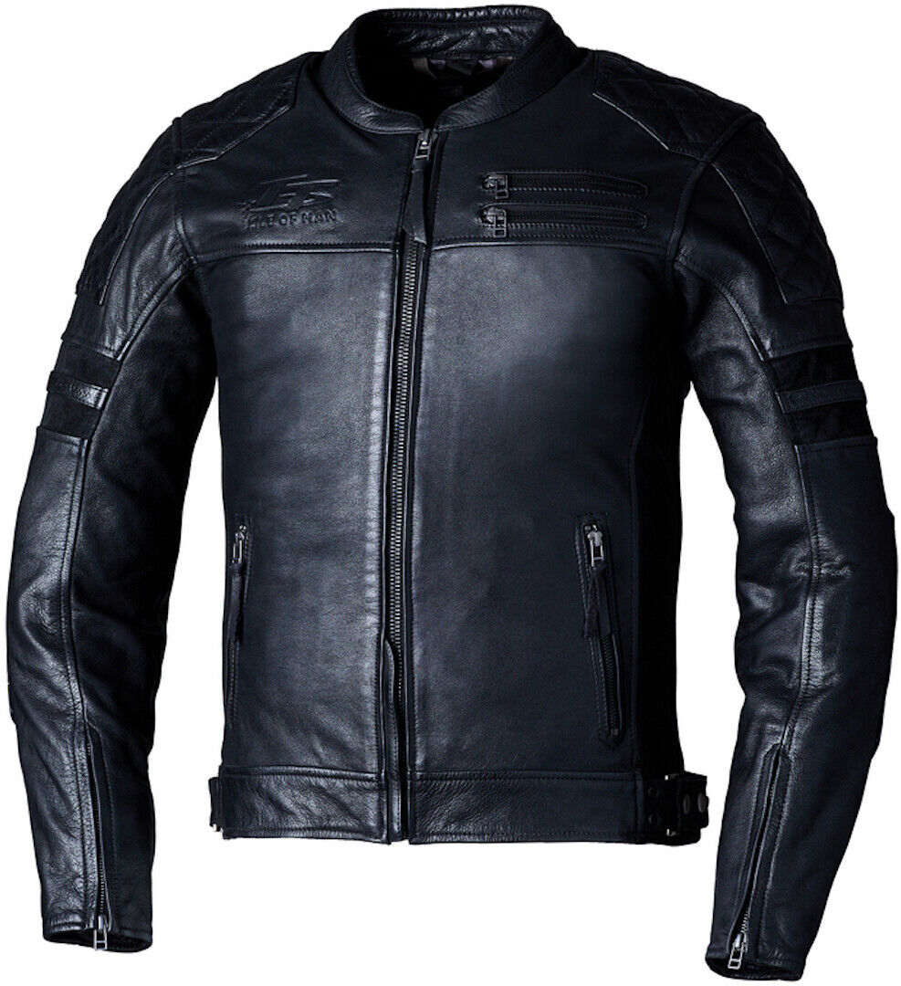 RST IOM TT Hillberry 2 Chaqueta de cuero de motocicleta - Negro (S)