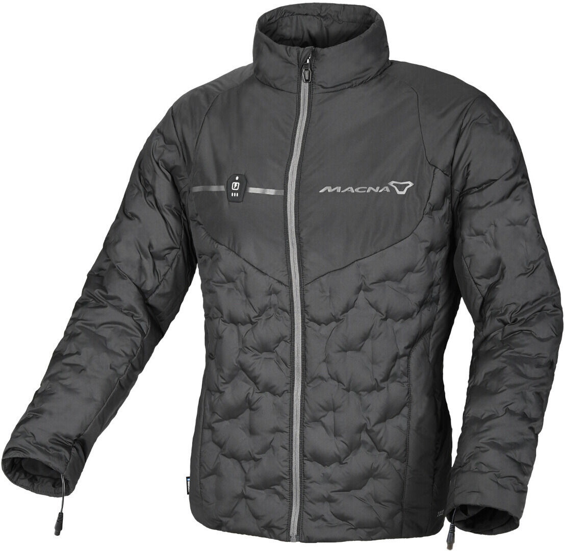 Macna Ascent chaqueta calefactable para damas - Negro (XL)